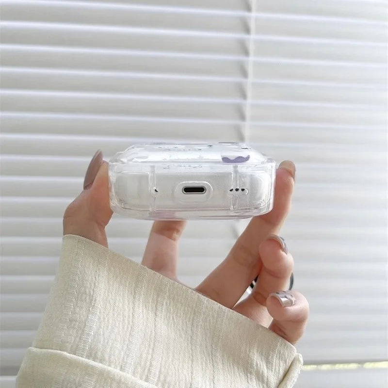 Floral Cute Cat Airpodspro2 Wireless Bluetooth Earphone Protective Cover1/2/3 Generations Cartoon Anti Drop Small And Convenient