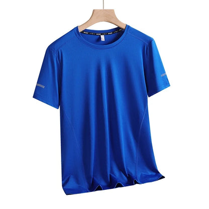 9xl Large Plus Size Quick Dry Short Sleeve T Shirt Gym Jerseys Fitness Trainer Running T-Shirt Teenager Breathable Sportswear