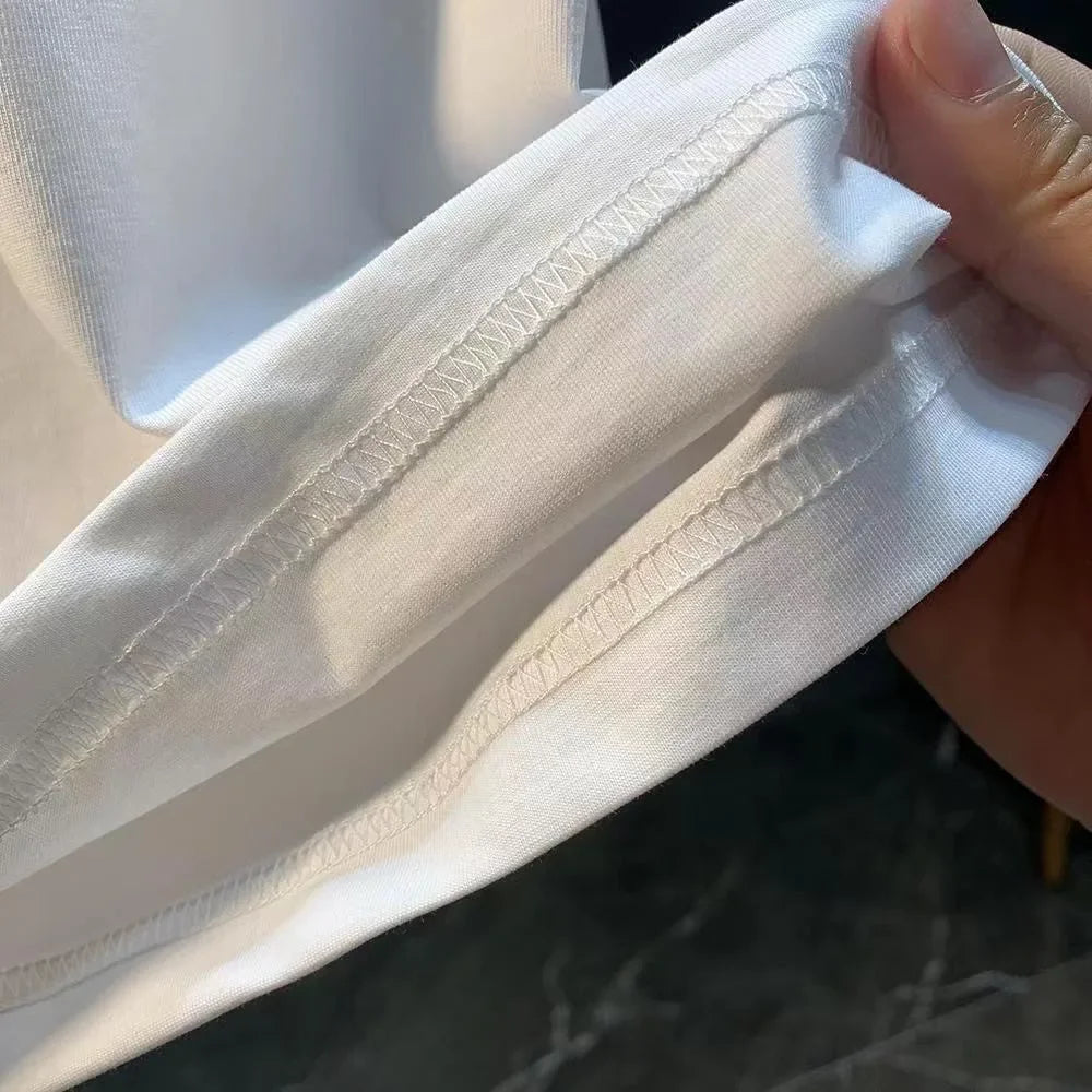 Humorous Creative Short Sleeve Funny Emoji Graphic Print T-shirt Men and Women Oversized Casual Spring and Summer  Street Wear