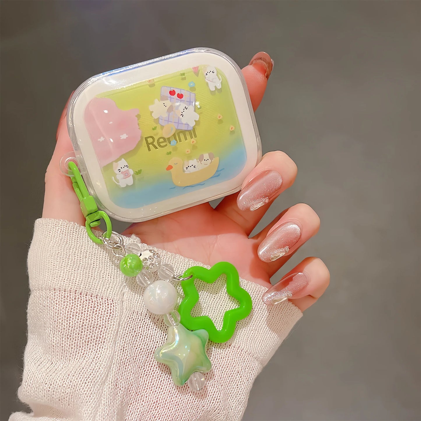 3D Cartoon Transparent For Redmi Buds 6 7S Case Cute Puppy Earphone Shockproof Soft Shell Protective Sleeve Cover