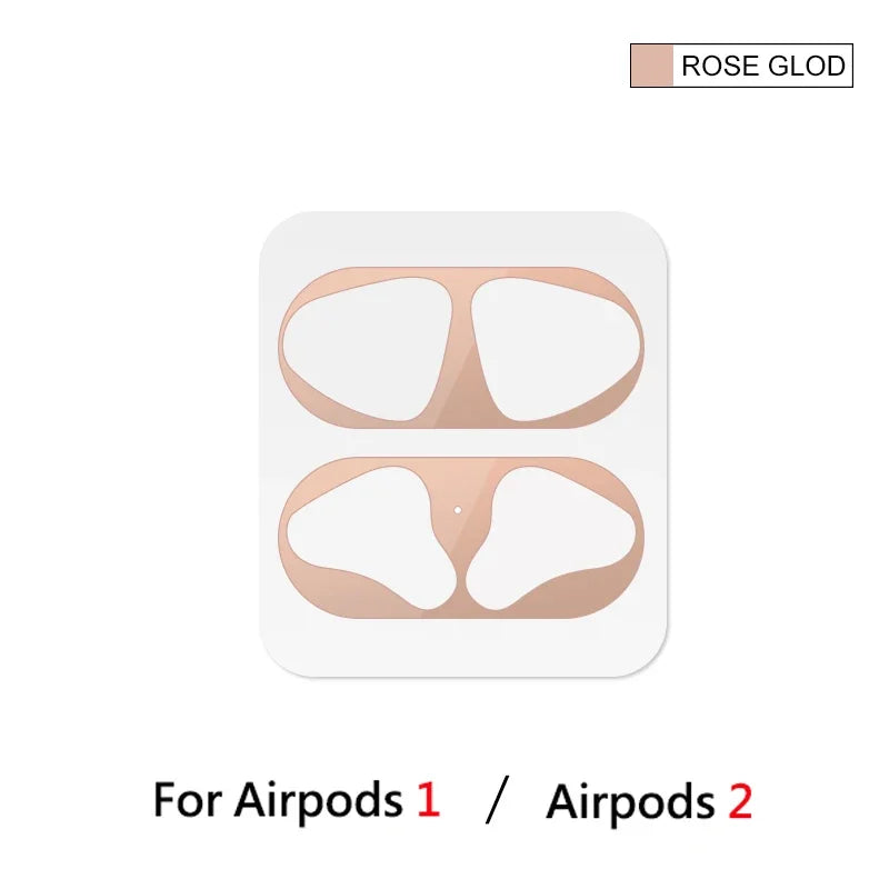 Dust-proof Scratchproof Sticker For AirPods 1 2 Sticker Dust Guard Protective Earphone Film For Apple AirPods 2 1 Cover Stickers