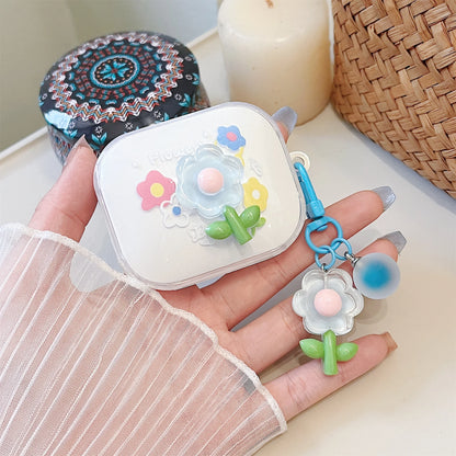 3D Cartoon Transparent For Redmi Buds 6 7S Case Cute Puppy Earphone Shockproof Soft Shell Protective Sleeve Cover