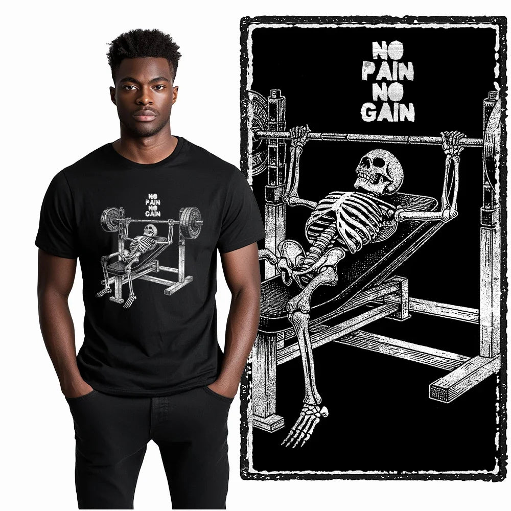 Coolmind YG Fitness Gym Cotton exclusive graphic Men's T-shirt 100% cotton large size fresh black men's new style T-shirt
