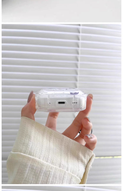 Floral Cute Cat Airpodspro2 Wireless Bluetooth Earphone Protective Cover1/2/3 Generations Cartoon Anti Drop Small And Convenient