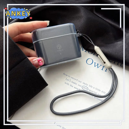 for ROSESELSA Earfree i5 Case Soft Clear TPU Shockproof Protective Cover Accessories with Lanyard