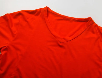 Men T-shirt Casual Soft Fitness Thin T-shirts Sleeve zipper decoration Men's Home Clothes V Neck Short Sleeve T Shirt for Men